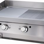 Heavy Duty Griddle 1/2 Grooved - Gas - Dubbel enhet - 70 cm djup