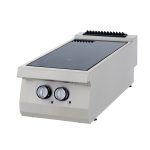 Premium infraröd spis - 2 brännare - elektrisk - enkel enhet - 90 cm djup