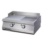 Heavy Duty Griddle 1/2 Grooved - Elektrisk - Dubbel enhet - 70 cm djup