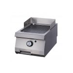 Tung grillplatta med räfflor - Gas - Enkel enhet - 70 cm djup