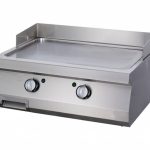 Slät griddle för tungt arbete - Gas - Dubbel enhet - 70 cm djup