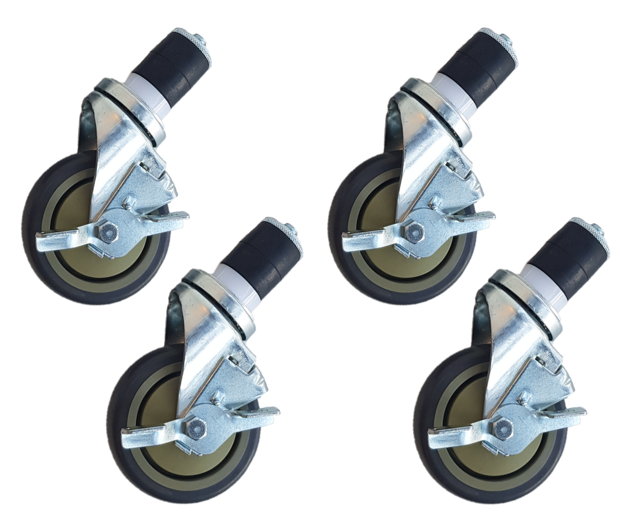 maxima-wielen-voor-werktafel-met-rem-5-inch.png WT SQ-fälgar, 4 st - med bromsar - 5 tum / 12,7 cm - Bild 1