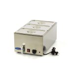 Bain Marie med kran - inkl. 3 x 1/3 GN Set