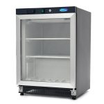 Frys - 200L - Svart - med Glasdörr