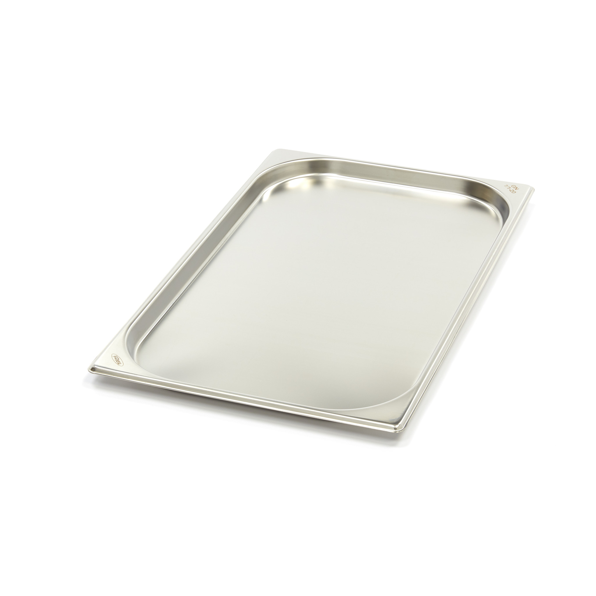 sp-productfoto-001-61656eb70099d.jpg Gastronormbehållare 1/1 GN - 2 cm djup - 53 x 32,5 cm - rostfritt stål - Bild 1