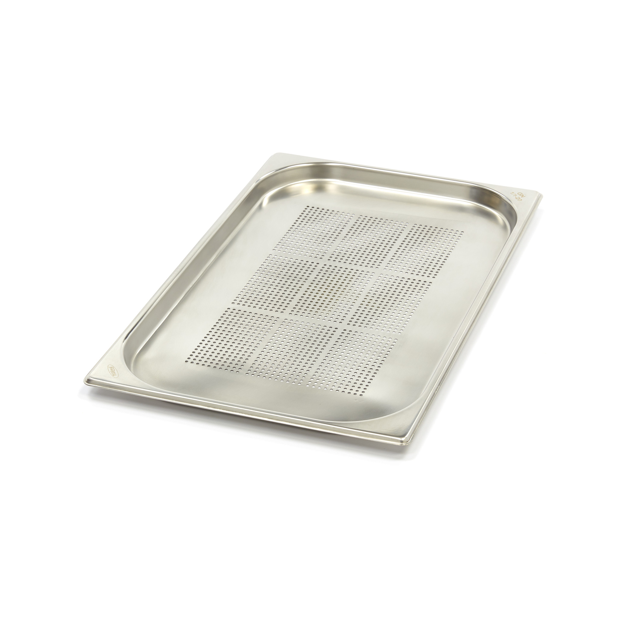 sp-productfoto-062.jpg Gastronormbehållare 1/1 GN - perforerad - 2 cm djup - 53 x 32,5 cm - rostfritt stål - Bild 1